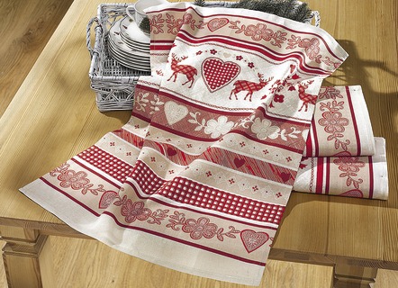 Geschirrtücher, 3er-Set,  mit winterlichen Motiven