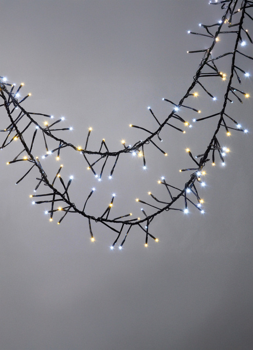 Weihnachten - Cluster-LED-Lichterkette mit digitalem Outdoor-Trafo, in Farbe KRISTALL-EFFEKT, in Ausführung mit 960 LEDs mit Kristalleffekt; Gesamtlänge 11 m Ansicht 1