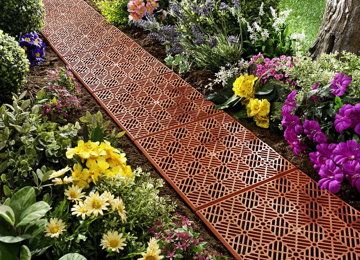 Gartenpflege - Gartenplatten, 5er-Set, in Farbe ROT Ansicht 1