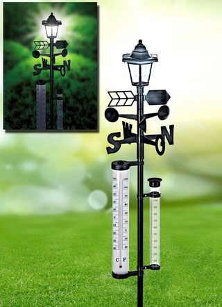 Solar-Wetterstation mit Windfahne