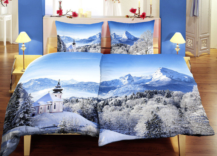 - Flanell Partner-Bettwäsche, in Farbe BLAU Ansicht 2