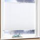 Rollos - Plissee-Rollos für Montage am Fensterrahmen ohne Bohren – Farbe WEISS Rollos - Plissee-Rollos für Montage am Fensterrahmen ohne Bohren, in Größe 826 (H130xB 40 cm) bis 850 (H210xB 70 cm), in Farbe WEISS
