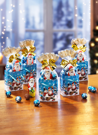 Weihnachtsleckereien - Zauberhafte Präsenttütchen, 5er-Set, aus Papier, in Farbe BUNT