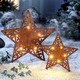 Weihnachten - Solarsterne, 2er-Set, in Farbe BRAUN