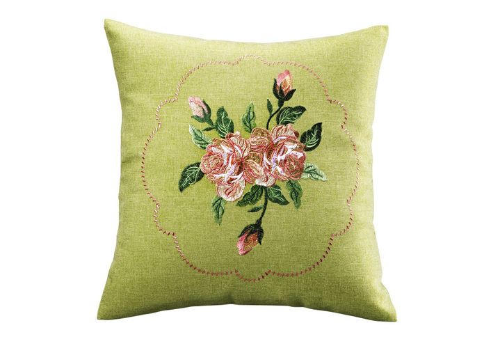 Tischdecken - Aufwendig gearbeitete Accessoires, in Größe 101 (Deckchen, 35x 50 cm) bis 404 (Kissenbezug, 40x 40 cm), in Farbe GRÜN Ansicht 5