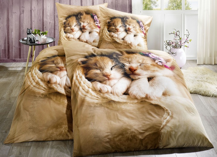 Dobnig Bettwasche Mit Katzenkindern Bettwasche Bader