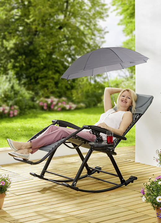 Sonnenschutz - Sonnenschirm für Schaukelstuhl, in Farbe GRAU Ansicht 1