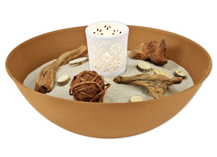 - Dekosäule aus rostfarbenem, pulverbeschichtetem Eisen, in Farbe ROST Ansicht 2