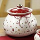 Weihnachten - Villeroy & Boch Gebäckdosen aus Porzellan, in Farbe WEISS/ROT, in Ausführung Gebäckdose, klein – Farbe WEISS/ROT – Ansicht 2