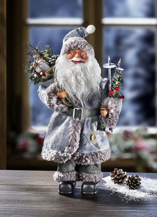 - Weihnachtsmann mit Geschenkesack, in Farbe CREME