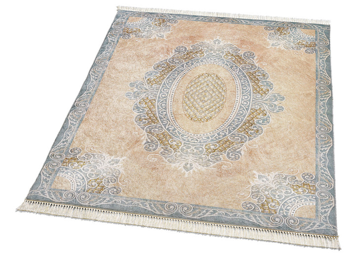 Klassisch - Besonders flache Brücken, Galerien und Teppiche, in Größe 101 (Brücke, 50x 80 cm) bis 304 (Teppich, ø 150 cm), in Farbe BEIGE
