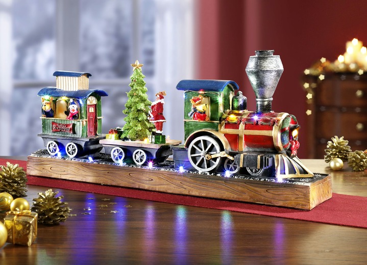 Weihnachtszug Mit Leds Und Spieluhr Weihnachtliche Dekorationen Bader