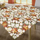 Tischdecken - Tisch- und Raumdekoration mit herbstlichen Blättermotiven, in Größe 101 (Deckchen, 35x 50 cm) bis 404 (Kissenbezug, 40x 40 cm), in Farbe SEKT – Farbe SEKT – Ansicht 4