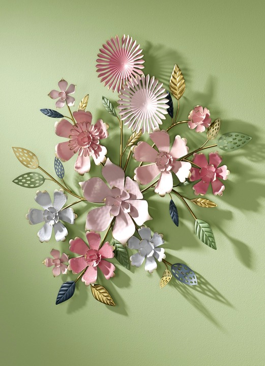 Wanddekoration Blumen Aus Metall Bilder Bader
