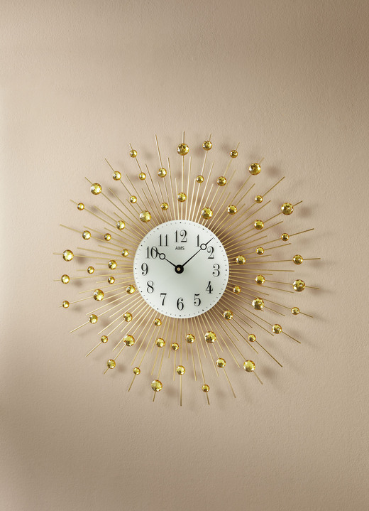 Uhren - Wanduhr mit arabischen Ziffern, in Farbe SILBER Ansicht 2