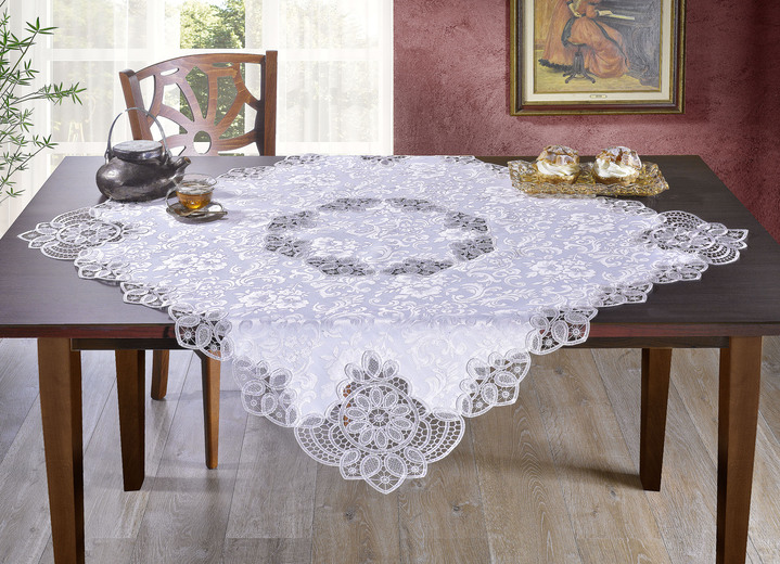 Tischdecken - Diese Tisch- und Raumdekoration ist ein echter Blickfang!, in Größe 101 (Deckchen, 35x 50 cm) bis 404 (Kissenbezug, 40x 40 cm), in Farbe SEKT Ansicht 1