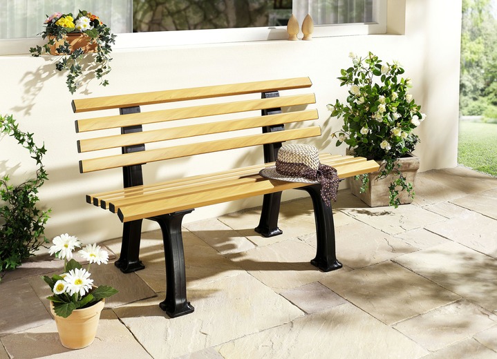 Gartenbank Aus Kunststoff In Holzoptik Gartenmobel Bader