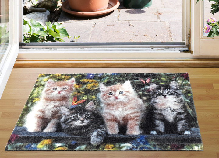 Fußmatten - Fußmatte Katzenfreunde, in Farbe BUNT Ansicht 1