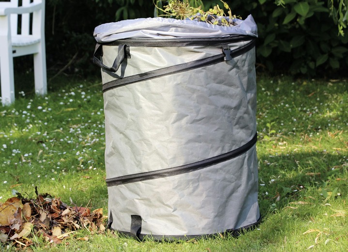 Faltbarer PopUp GartenAbfallsack mit festem Boden und