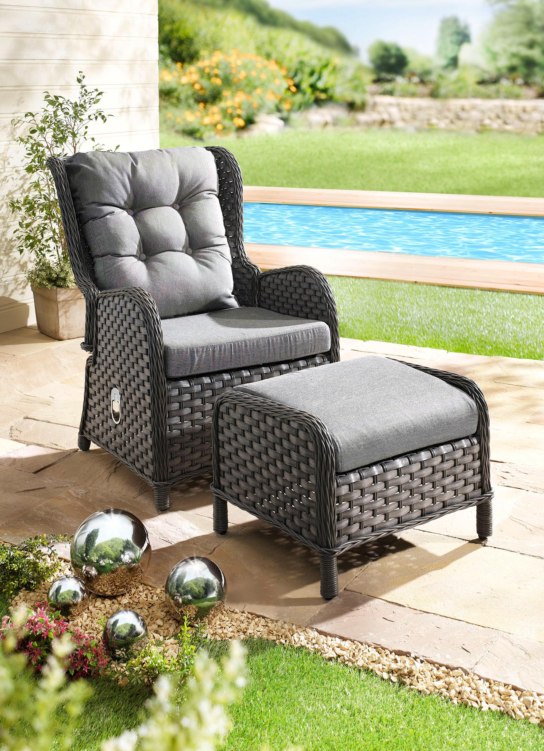 Relax Ohrensessel Mit Verstellbarer Ruckenlehne Gartenmobel Bader