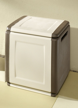 Gartenmöbel - Gartenboxen aus robustem Polypropylen – Farbe BEIGE Gartenmöbel - Gartenboxen aus robustem Polypropylen, in Farbe BEIGE, in Ausführung klein