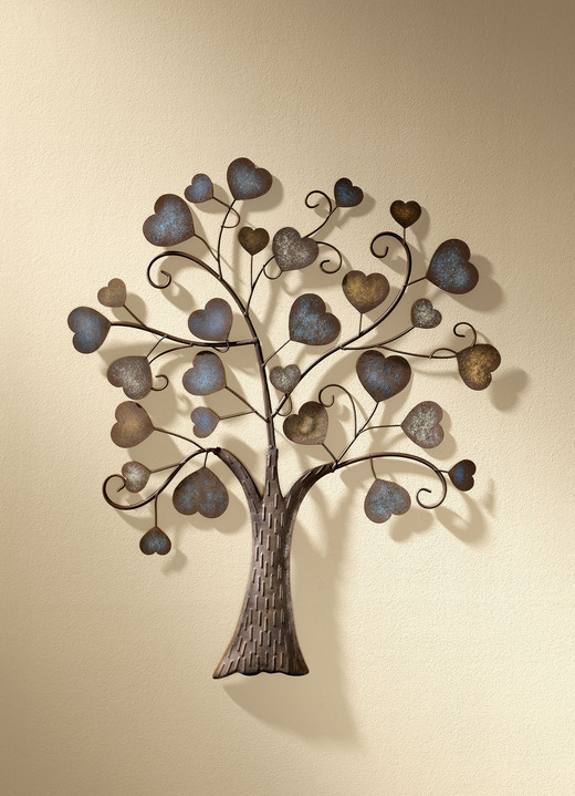 Bilder - Wanddekoration in Form eines Baumes, in Farbe BRAUN-BLAU-BEIGE