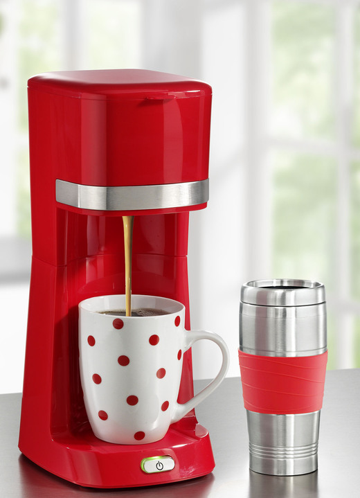 Single Kaffeemaschine Mit Keramik Und Thermobecher Elektrische Kuchengerate Bader