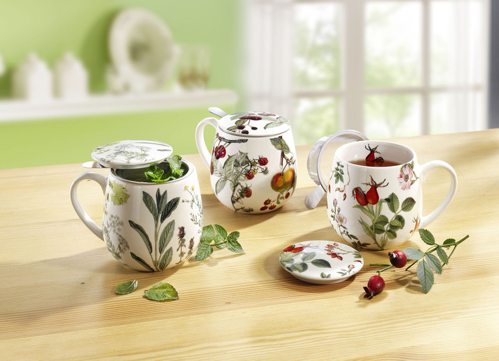 Geschenkideen - Teetassen aus feinem Porzellan Ansicht 2 Geschenkideen - Teetassen aus feinem Porzellan, in Farbe BUNT, in Ausführung Teetasse Früchte Ansicht 2