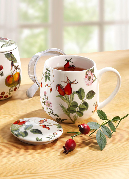 Geschenkideen - Teetassen aus feinem Porzellan Ansicht 4 Geschenkideen - Teetassen aus feinem Porzellan, in Farbe BUNT, in Ausführung Teetasse Früchte Ansicht 4