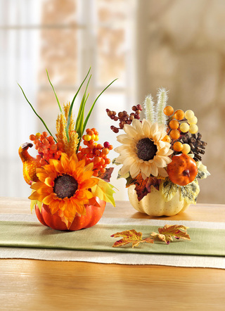 Sonnenblumen-Gesteck, 2er-Set