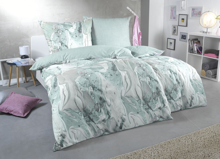 Bettwäschegarnituren - Traumhafte Feinbiber Bettwäsche, in Größe 111 (40x80 cm + 135x200 cm) bis 115 (80x80 cm + 155x220 cm), in Farbe ROSÉ Ansicht 5