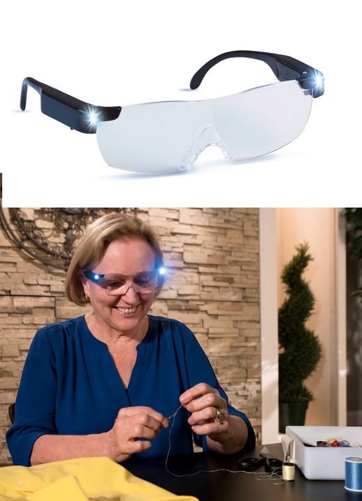 Lesehilfen - Zoom Magix LED-Brille, in Farbe SCHWARZ Ansicht 1