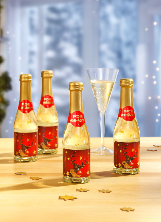 Weihnachtliche Geschenkideen - Piccolos, 4er-Set, mit 22 Karat Blattgold, in Farbe  Ansicht 2