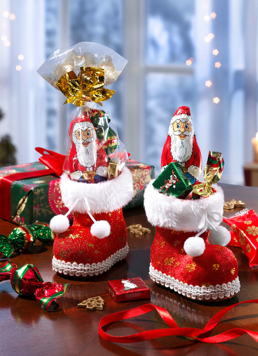 Weihnachtsleckereien - Stiefelchen aus Kunststoff, 2er-Set, in Farbe BUNT Ansicht 2