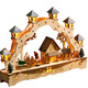 Weihnachtliche Dekorationen - Lichterbogen aus Holz – Farbe WEISS-BLAU – Ansicht 2 Weihnachtliche Dekorationen - Lichterbogen aus Holz, in Farbe WEISS-BLAU, in Ausführung Weihnachtsmarkt – Farbe WEISS-BLAU – Ansicht 2
