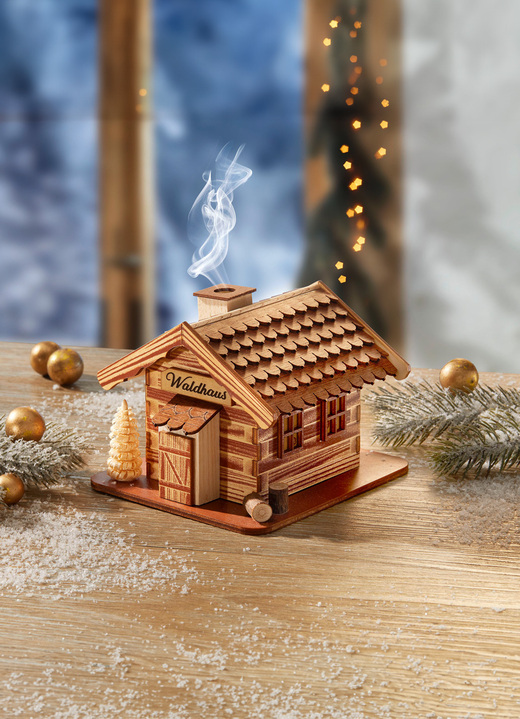 Aus dem Erzgebirge - Räucherhaus aus dem Erzgebirge, in Farbe NATUR-BRAUN Ansicht 2