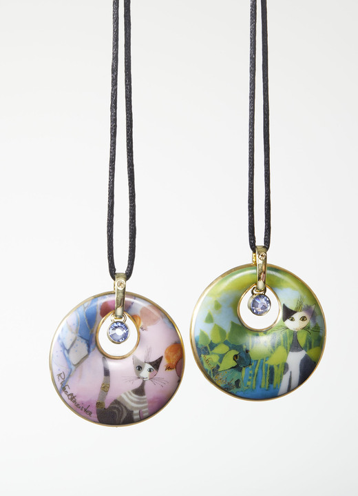 Geschenkideen - Halskette aus der Rosina Wachtmeister Kollektion von Goebel, in Farbe GRÜN Ansicht 1