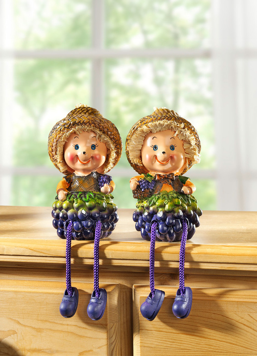 - Kantenhocker, 2er-Set, in Farbe LILA-NATUR