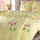 Heimtextilien - Bettwäsche-Garnitur in Soft-Renforcé Qualität von Florella, in Größe 111 (40x80 cm + 135x200 cm) bis 115 (80x80 cm + 155x220 cm), in Farbe GELB