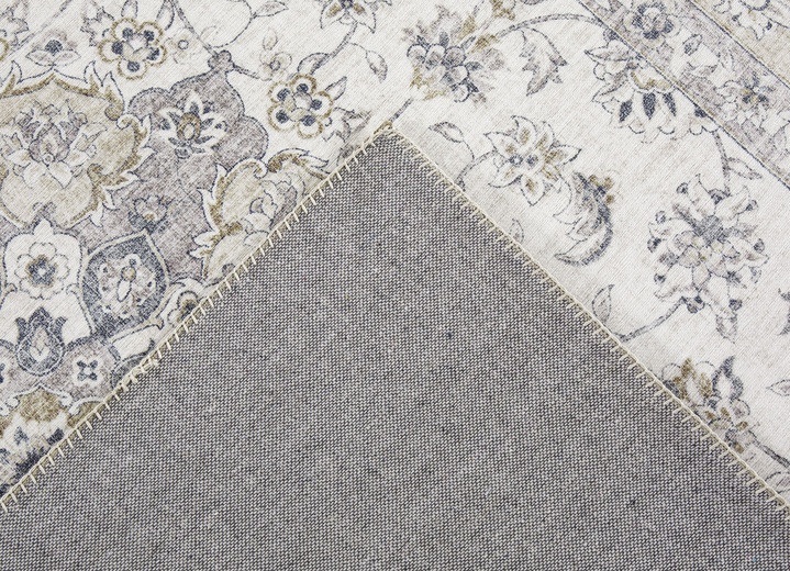 Klassisch - Pflegeleichte, gewebte Brücken und Teppiche, in Größe 113 (Brücke, 80x150 cm) bis 301 (Teppich, ø 100 cm), in Farbe BEIGE Ansicht 5