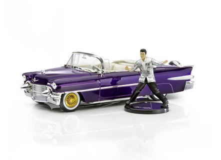 Cadillac 1956 Elvis Presley mit Elvis-Sammelfigur