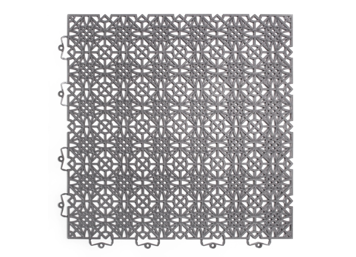 Gartenpflege - Witterungsbeständige Terrassenfliesen mit Klicksystem, in Größe 154 (1 m²  = 7 Fliesen) bis 344 (Sparset für 5 m² = 35 Fliesen), in Farbe DUNKELGRAU Ansicht 1