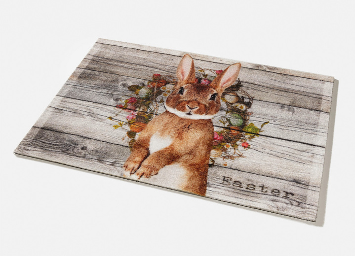 Fußmatten - Hochwertige Fußmatte mit Osterhase, in Farbe BUNT Ansicht 2