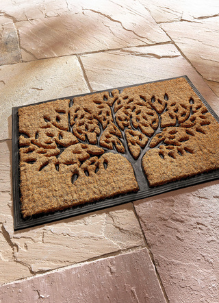 Fußmatten - Fußmatte aus Kokos, in Farbe NATUR-SCHWARZ