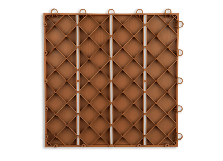 - Terrassenplatten, 12er-Set, mit Stecksystem, in Farbe BRAUN Ansicht 3