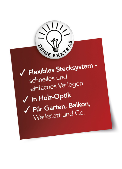 - Terrassenplatten, 12er-Set, mit Stecksystem, in Farbe BRAUN Ansicht 4