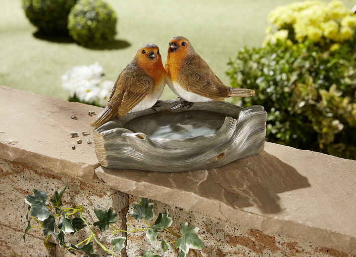 Garten - Vogeltränke aus Polyresin, in Farbe BUNT