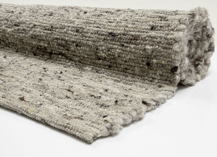 Modern - Handgewebte Brücken und Teppiche aus Schurwolle, in Größe 103 (Brücke, 60x 90 cm) bis 299 (Teppich, 290x390 cm), in Farbe SAND Ansicht 7