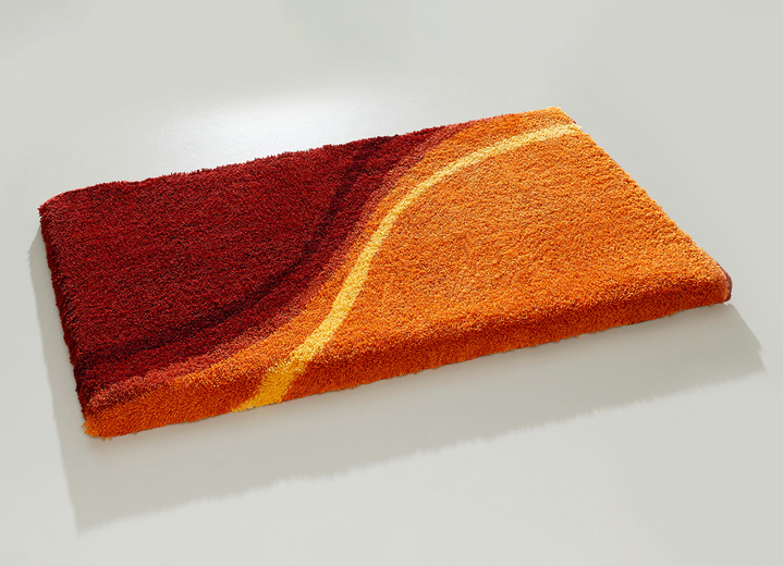 Badgarnituren - Badgarnitur mit rutschhemmender Latex-Rückseite, in Größe 100 (Vorleger halbrund, 50x 80 cm) bis 112 (WC-Deckelbezug, 47x 50 cm), in Farbe BLAU Ansicht 2