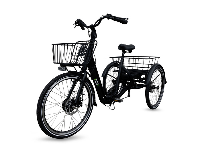 Elektromobilität - Elektro-Dreirad mit herausnehmbaren Akku, in Farbe SCHWARZ Ansicht 1